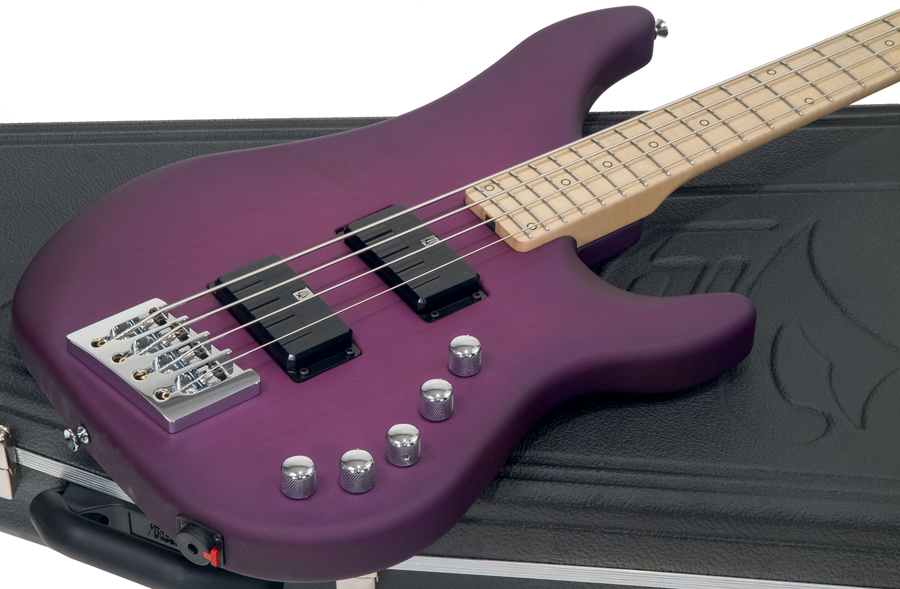 Vigier Roger Glover Excess Original Signature Active Rw - Clear Purple - Solidbody E-bass - Variation 1