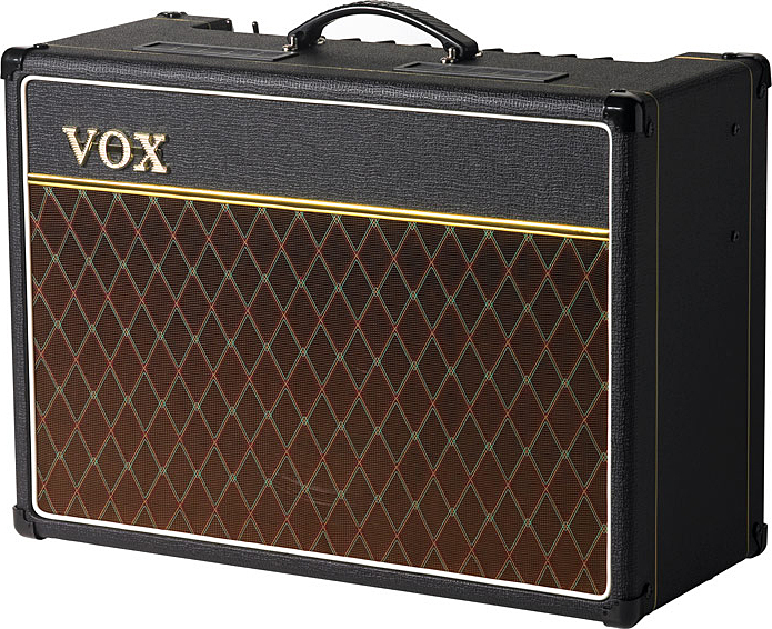 Vox Ac15c1x Custom 15w 1x12 Celestion Alnico Blue Black - Combo für E-Gitarre - Main picture