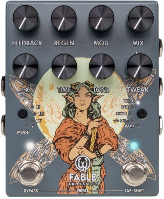 Walrus Audio Fable Mkii Gray - Reverb/Delay/Echo Effektpedal - Main picture