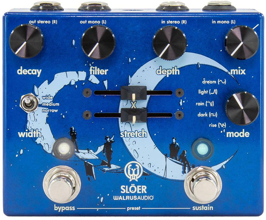 Walrus Sloer Stereo Ambient Reverb Blue - Reverb/Delay/Echo Effektpedal - Main picture