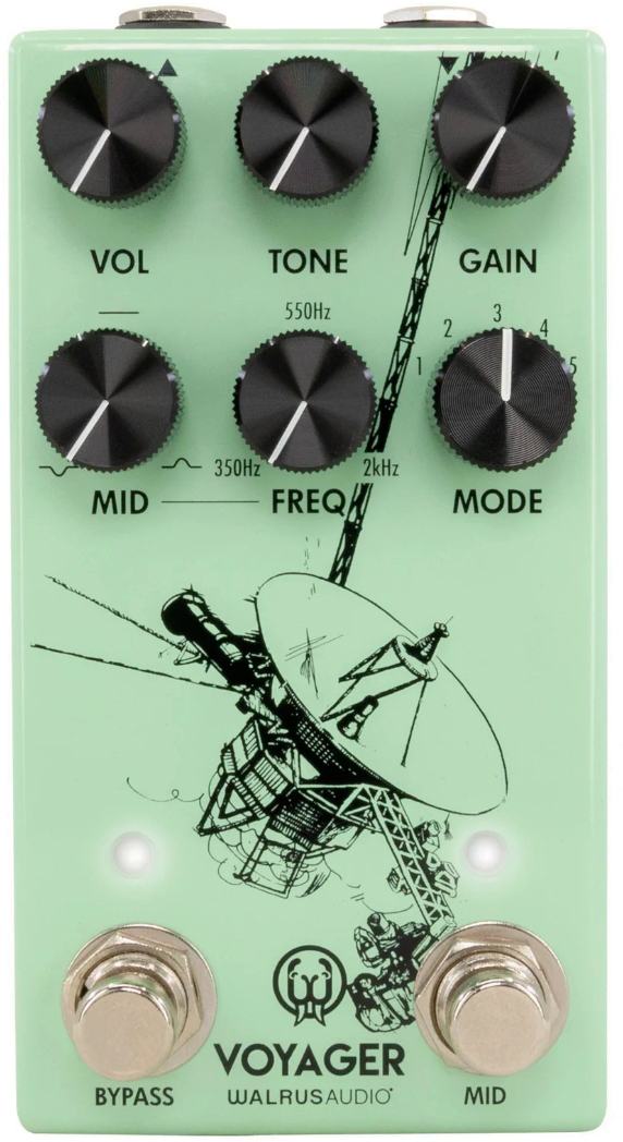 Walrus Audio Voyager Preamp/overdrive Mkii Seafoam - Overdrive/Distortion/Fuzz Effektpedal - Main picture