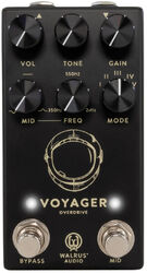 Overdrive/distortion/fuzz effektpedal Walrus audio Voyager Preamp/Overdrive MKII - Black