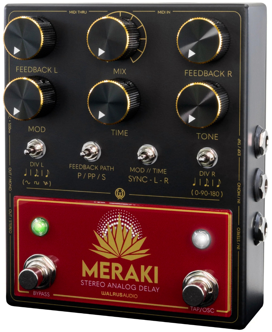 Walrus Audio Meraki Stereo Analog Dual Delay - Reverb/Delay/Echo Effektpedal - Variation 1