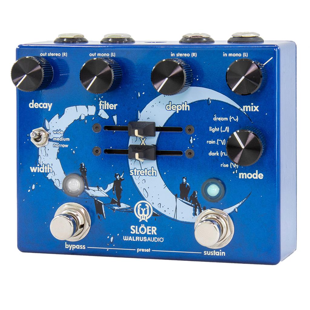 Walrus Sloer Stereo Ambient Reverb Blue - Reverb/Delay/Echo Effektpedal - Variation 2