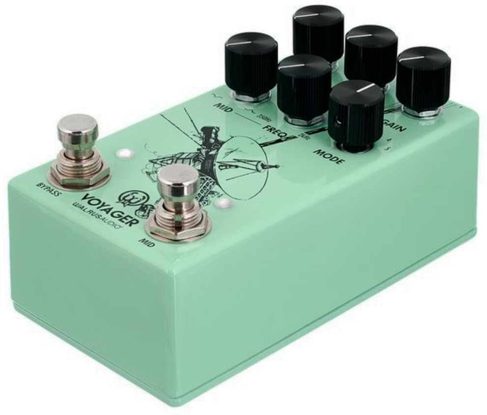 Walrus Audio Voyager Preamp/overdrive Mkii Seafoam - Overdrive/Distortion/Fuzz Effektpedal - Variation 3