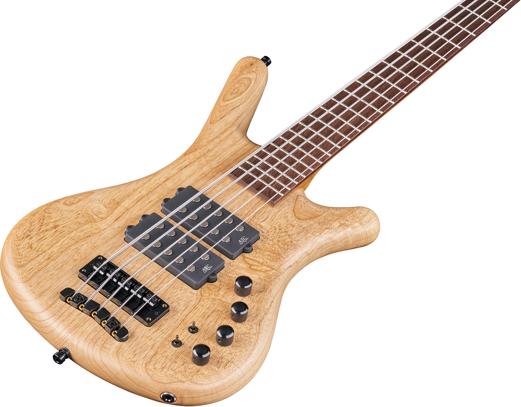 Warwick Corvette $$ 5c Teambuilt Pro Gps Active Wen - Natural Transparent Satin - Solidbody E-bass - Variation 2