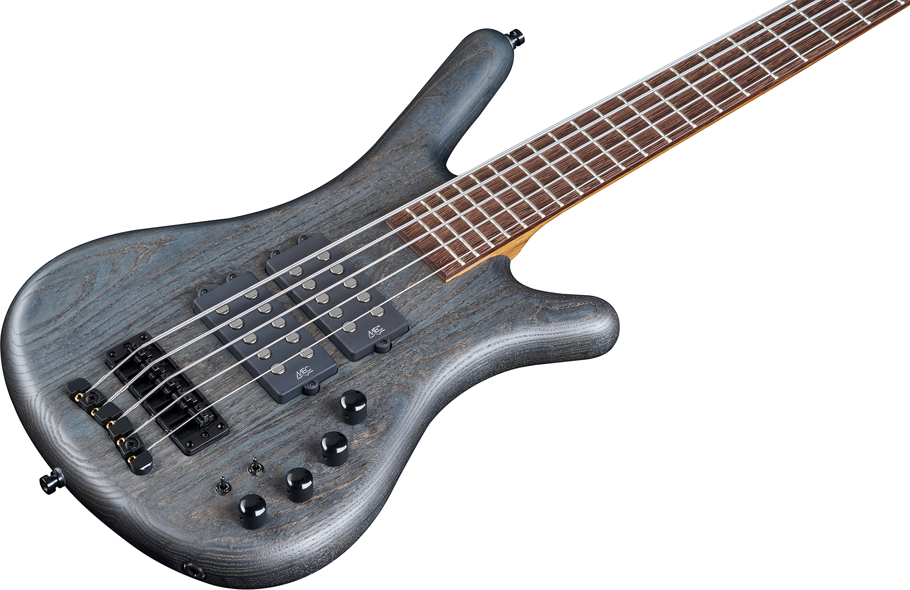 Warwick Corvette $$ 5c Teambuilt Pro Gps Active Wen - Nirvana Black Trans. Satin - Solidbody E-bass - Variation 2