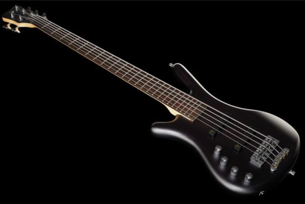 Warwick Corvette Basic 5c Lh Rockbass Gaucher Active Wen - Nirvana Black Trans. Satin - Solidbody E-bass - Variation 1