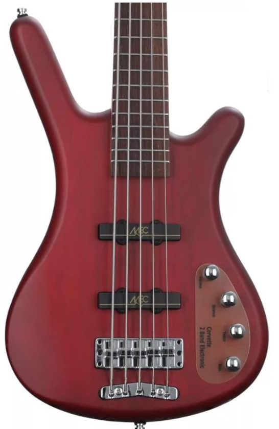 Warwick Corvette Basic 5c Rockbass Active Wen - Burgundy Red Trans. Satin - Solidbody E-bass - Variation 1