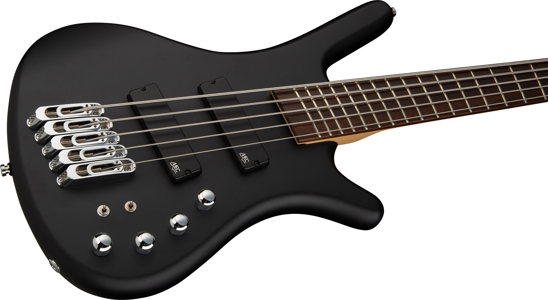 Warwick Corvette Multiscale 5c Rockbass Active Wen - Solid Black Satin - Solidbody E-bass - Variation 2