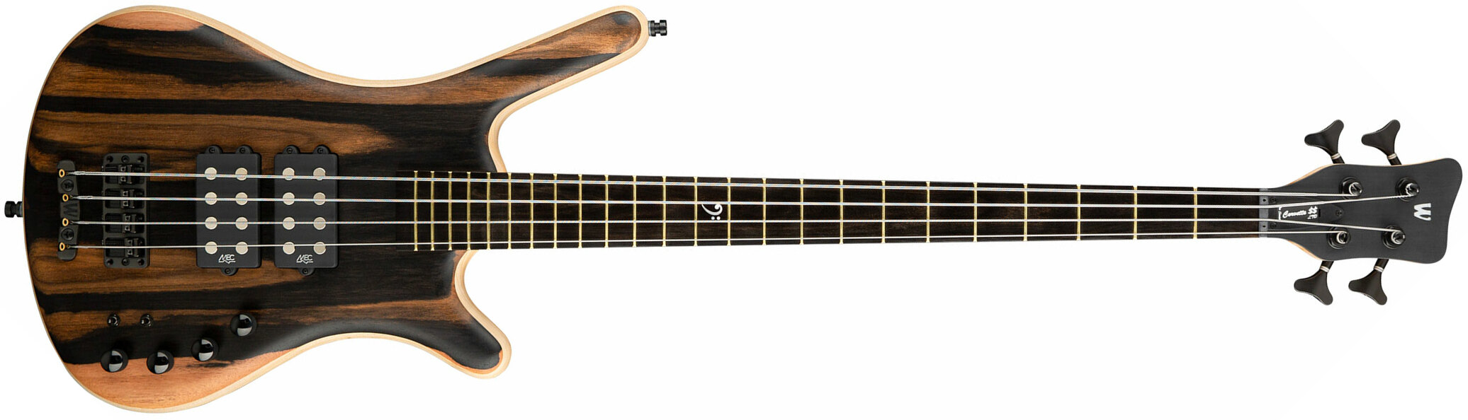 Warwick Corvette $$ 4c Teambuilt Pro Gps Ebony Top Ltd All Active Eb - Natural Oil Finish - Solidbody E-bass - Main picture