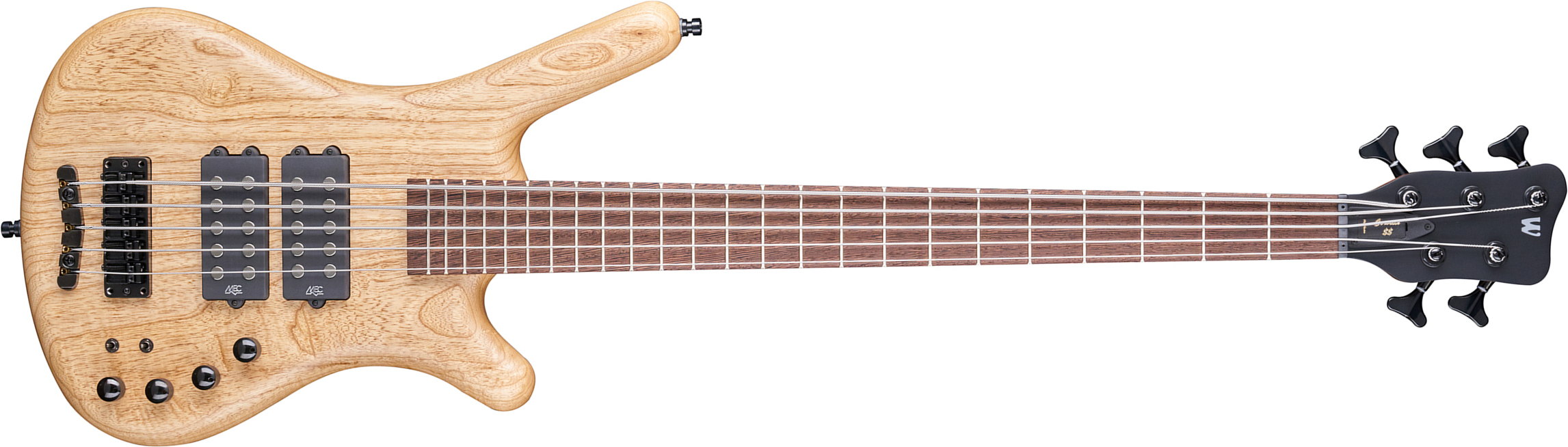 Warwick Corvette $$ 5c Teambuilt Pro Gps Active Wen - Natural Transparent Satin - Solidbody E-bass - Main picture