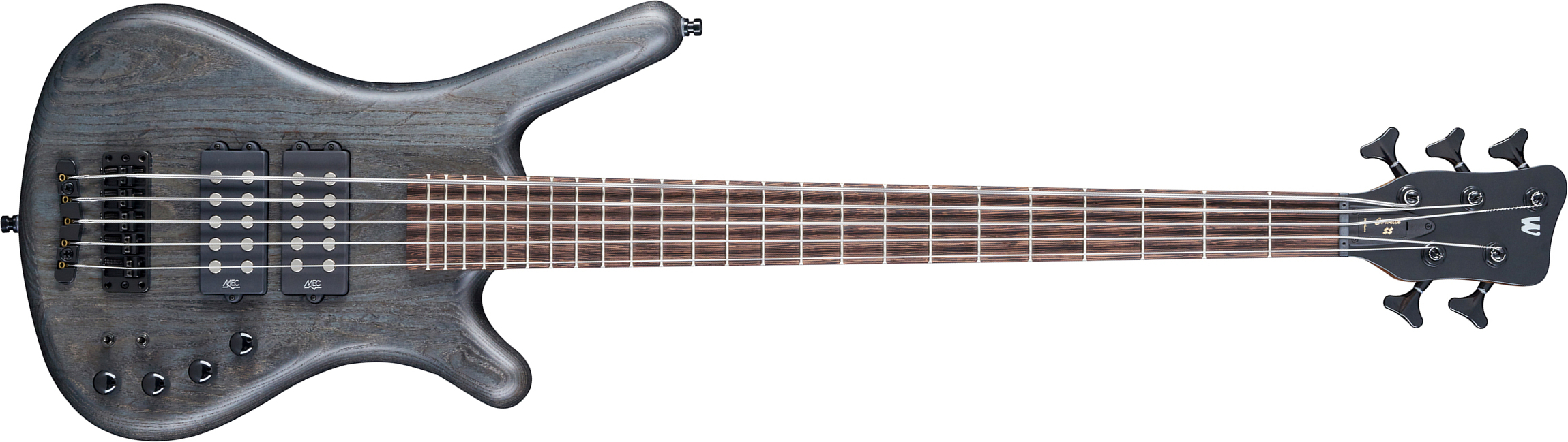 Warwick Corvette $$ 5c Teambuilt Pro Gps Active Wen - Nirvana Black Trans. Satin - Solidbody E-bass - Main picture