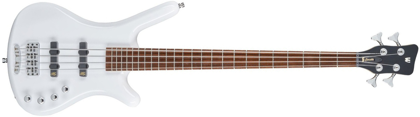 Warwick Corvette Basic 4c Rockbass Active Wen - Solid White - Solidbody E-bass - Main picture