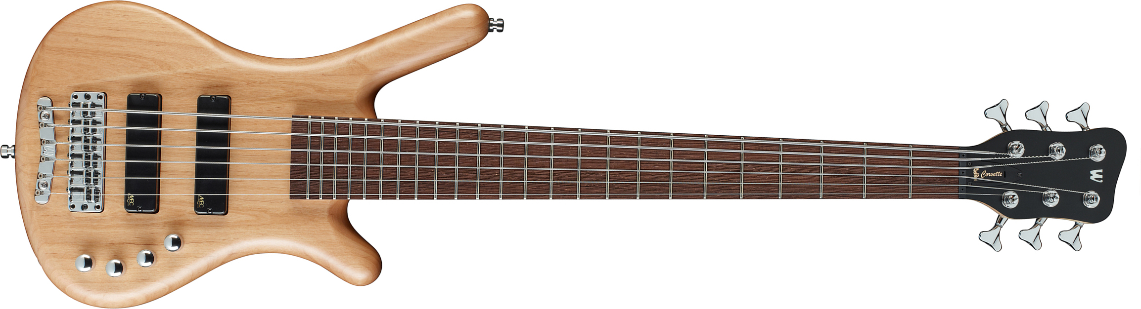 Warwick Corvette Basic 6c Rockbass Active Wen - Natural Satin - Solidbody E-bass - Main picture