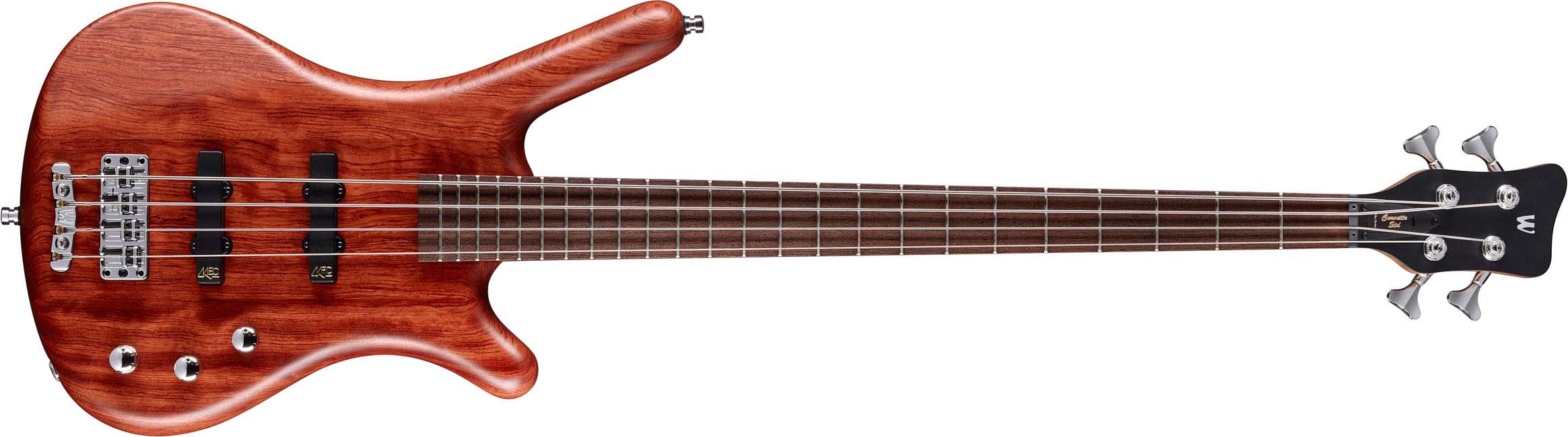 Warwick Corvette Bubinga 4 String Pro Gps Active Wen - Natural Transparent Satin - Solidbody E-bass - Main picture