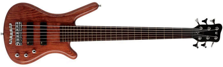 Warwick Corvette Bubinga 6c Pro Gps Teambuilt Active Wen - Natural Transparent Satin - Solidbody E-bass - Main picture