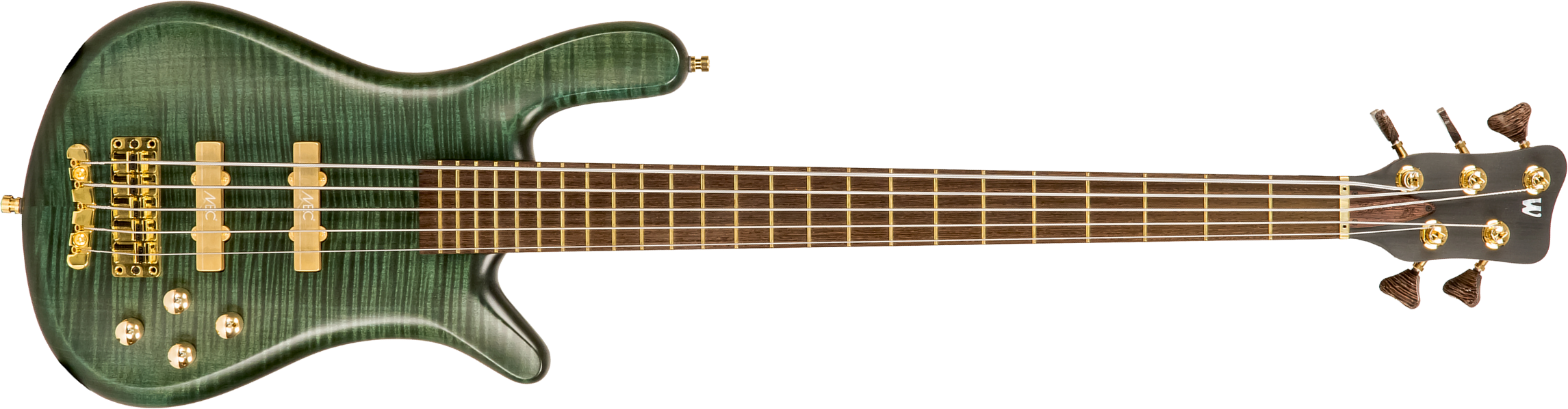 Warwick Custom Shop Streamer Lx 5-strings - Petrol Green Trans Satin - Solidbody E-bass - Main picture