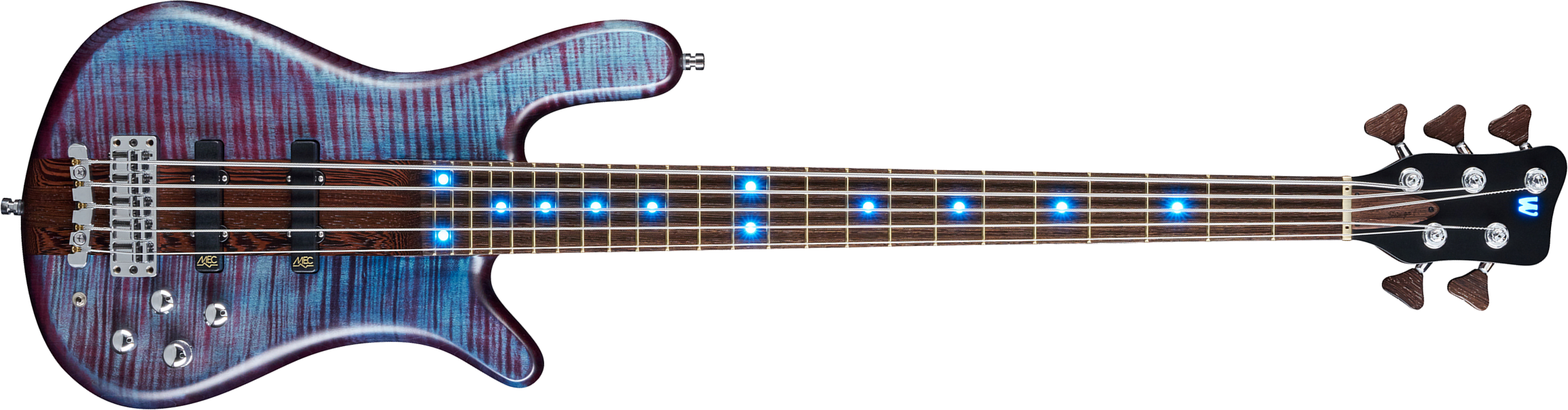 Warwick Custom Shop Streamer Stage 1 5-cordes Led - Midnight Blue - Solidbody E-bass - Main picture