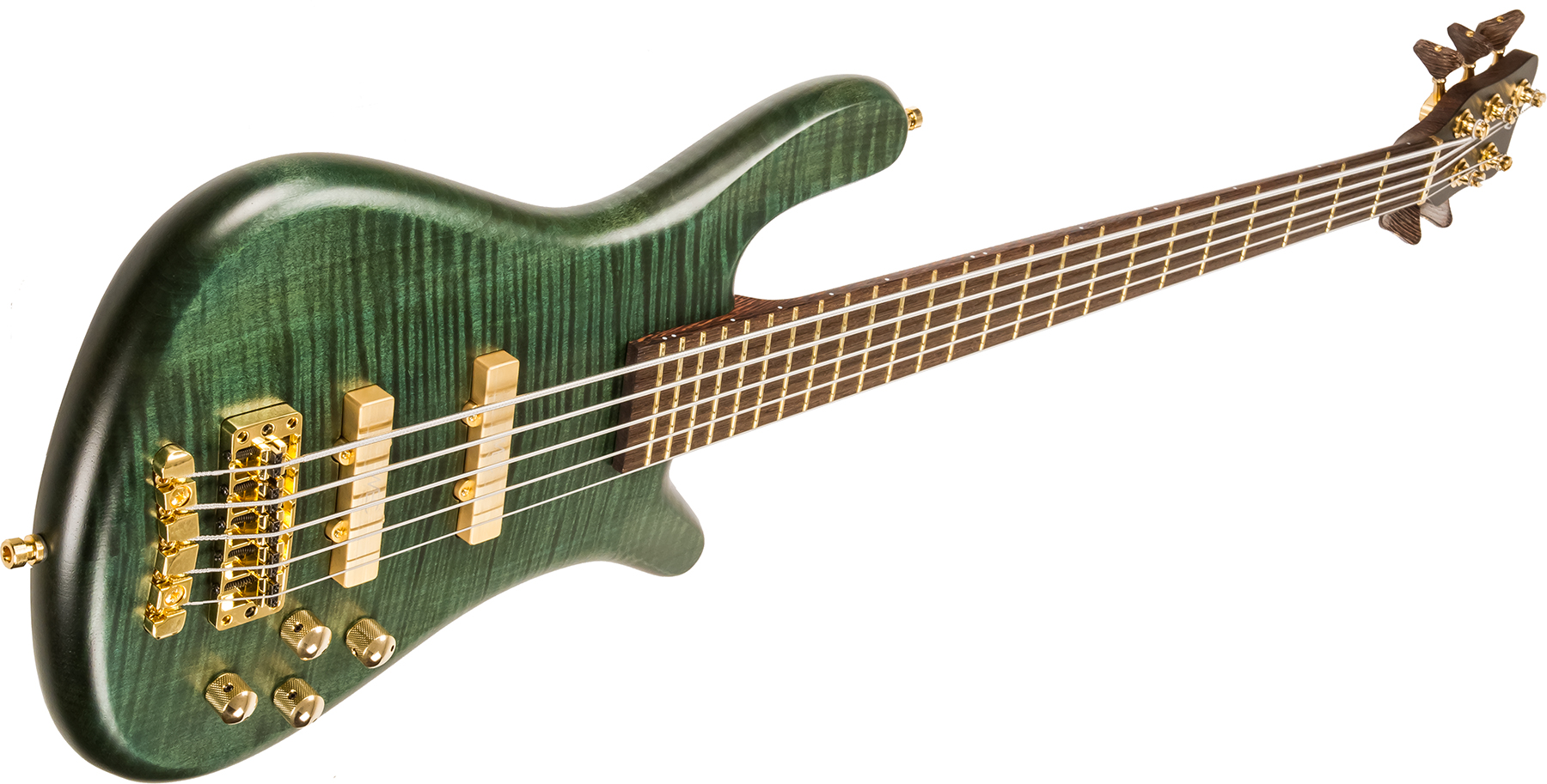 Warwick Custom Shop Streamer Lx 5-strings - Petrol Green Trans Satin - Solidbody E-bass - Variation 2