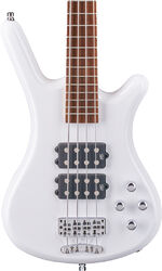 Solidbody e-bass Warwick Rockbass Corvette $$ - Solid white