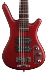 Solidbody e-bass Warwick Rockbass Corvette $$ 5-String - Burgundy red trans. satin