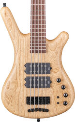 Solidbody e-bass Warwick Teambuilt Pro Series Corvette $$ 5-String - Natural transparent satin