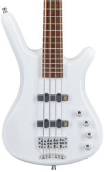 Solidbody e-bass Warwick Rockbass Corvette Basic - Solid white