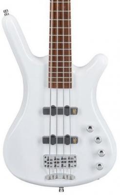 Solidbody e-bass Warwick Rockbass Corvette Basic - Solid white
