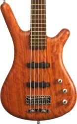 Solidbody e-bass Warwick PRO GPS Teambuilt Corvette Bubinga 5-String - Natural Transparent Satin