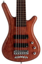 Solidbody e-bass Warwick PRO GPS Teambuilt Corvette Bubinga (6-String) - Natural Transparent Satin