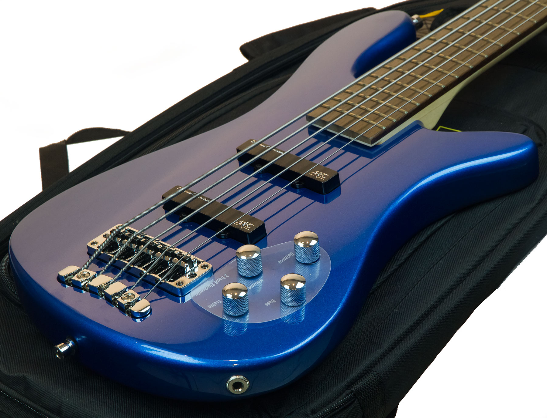 Warwick Streamer Lx 5 String Rockbass 5-cordes Active Wen +housse - Blue Metallic - Solidbody E-bass - Variation 1