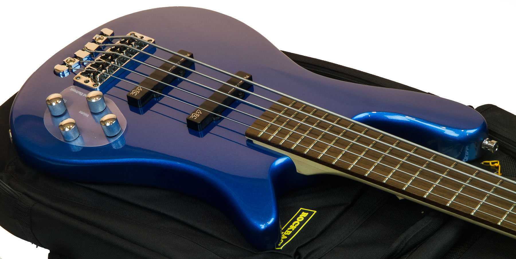 Warwick Streamer Lx 5 String Rockbass 5-cordes Active Wen +housse - Blue Metallic - Solidbody E-bass - Variation 2