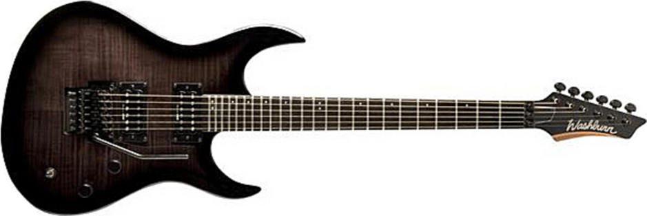Washburn Xmpro2fr - Flame Black Burst - E-Gitarre in Str-Form - Main picture
