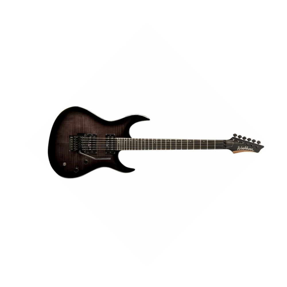 Washburn Xmpro2fr - Flame Black Burst - E-Gitarre in Str-Form - Variation 1