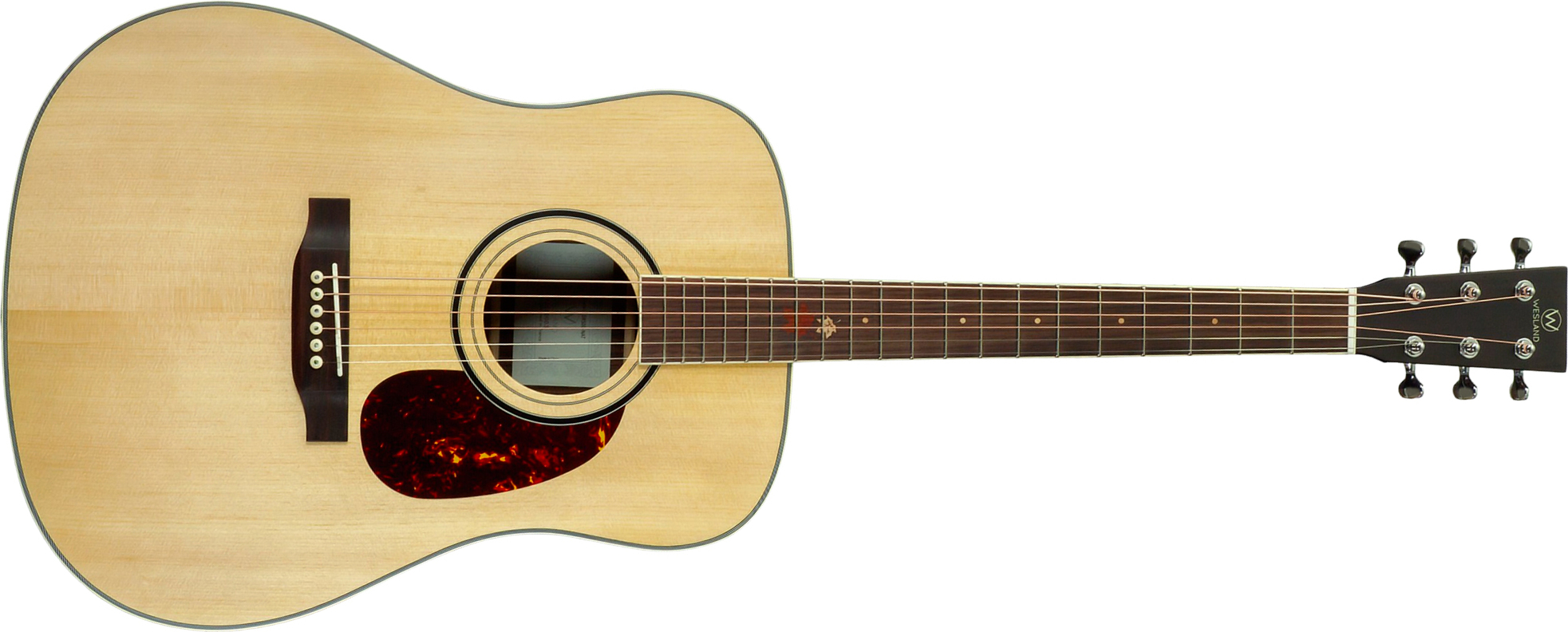 Wesland Dr500-nat Dreadnought Epicea Palissandre Rw - Natural - Folk-Gitarre - Main picture
