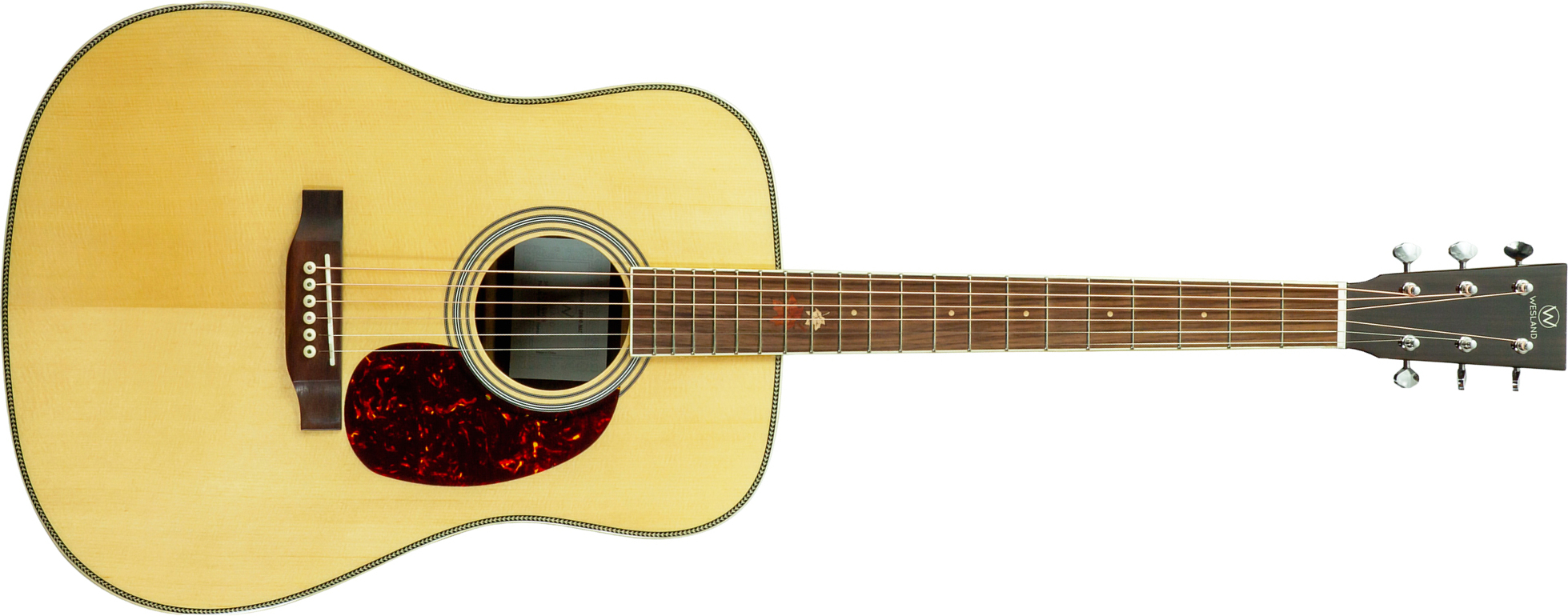 Wesland Dr800-nat Dreadnought Epicea Palissandre Rw - Natural - Folk-Gitarre - Main picture