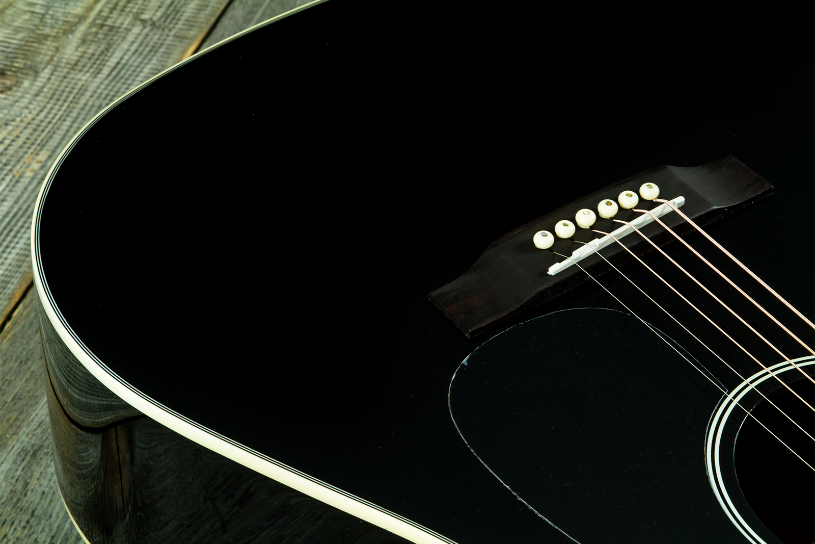 Wesland Dr300-ce-bk Dreadnought Cw Epicea Acajou Rw - Black - Folk-Gitarre - Variation 3
