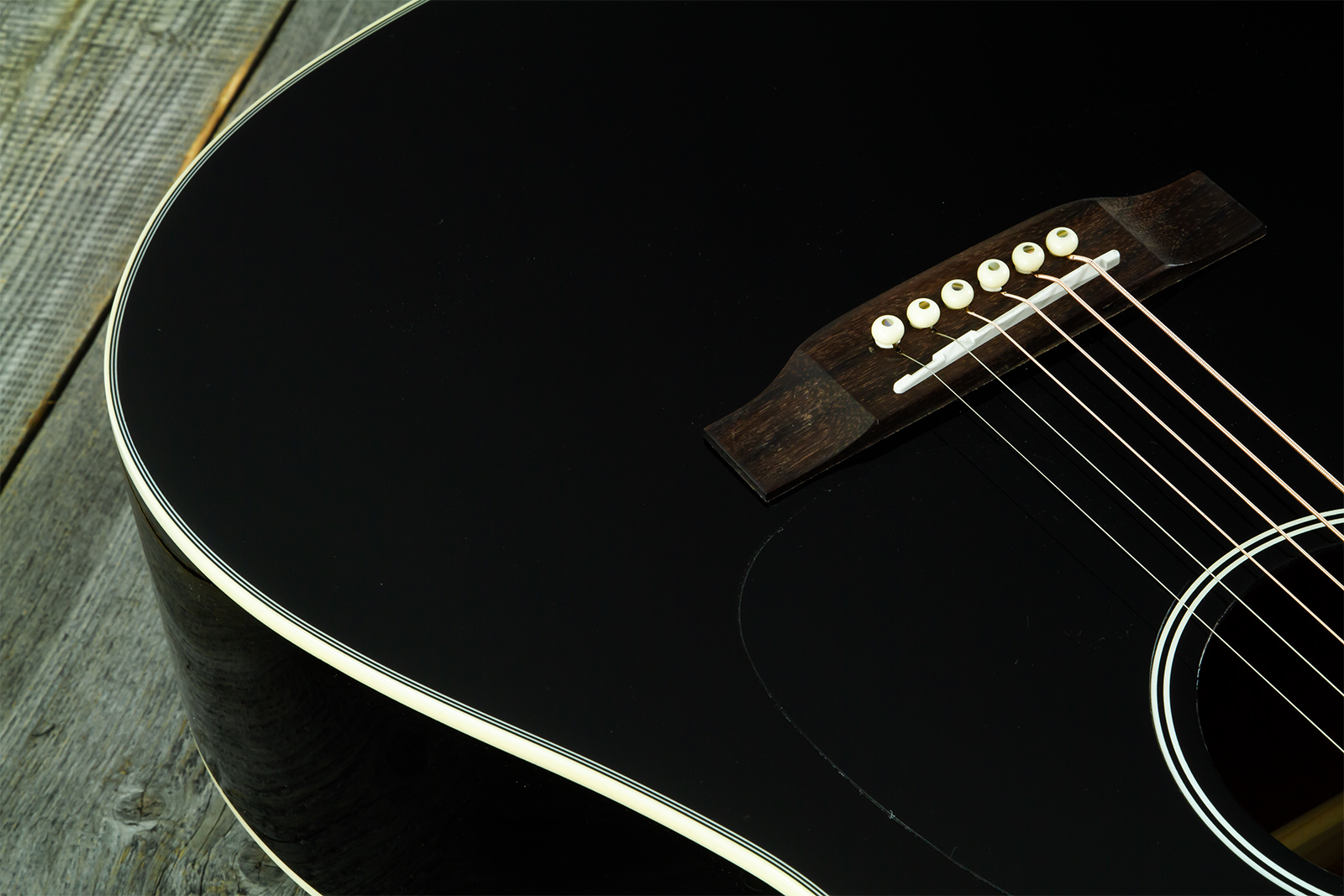 Wesland Dr300-ce-bk Dreadnought Epicea Acajou Rw - Black - Folk-Gitarre - Variation 3