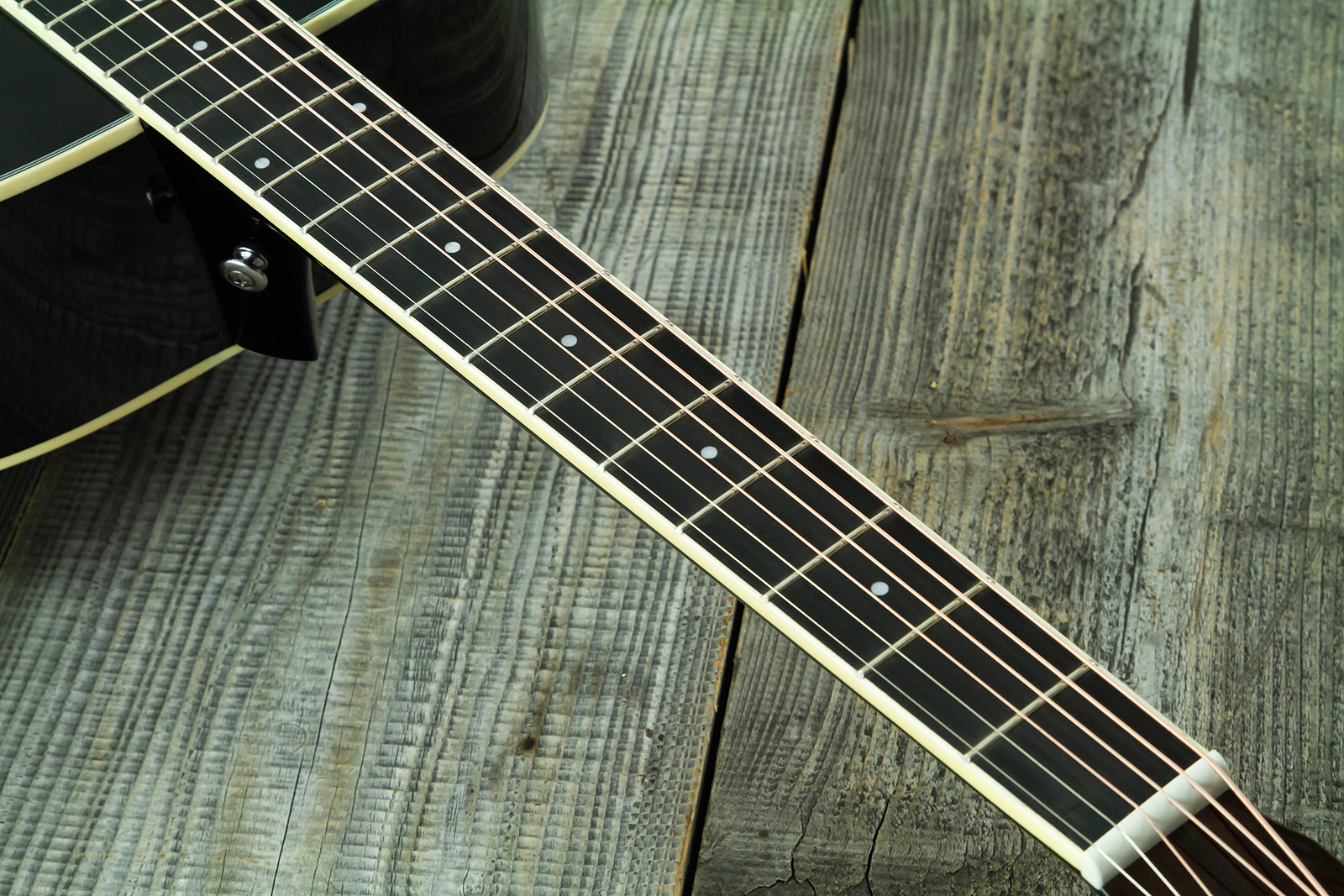 Wesland Dr300-ce-bk Dreadnought Epicea Acajou Rw - Black - Folk-Gitarre - Variation 5