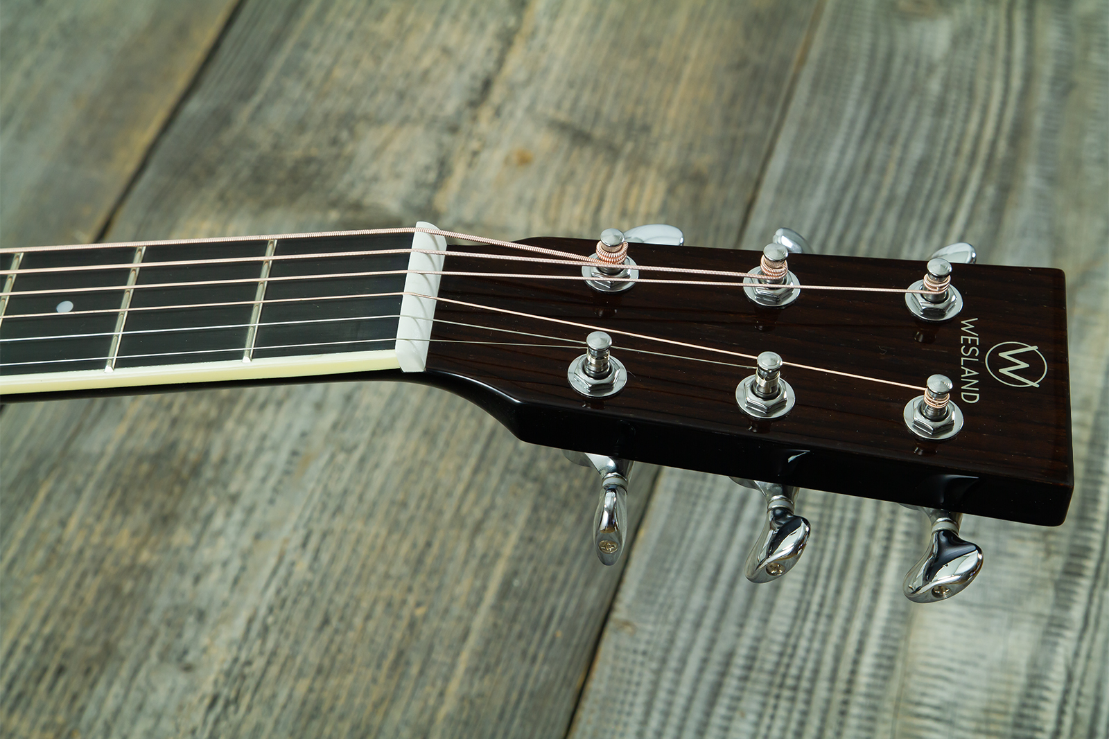 Wesland Dr300-ce-bk Dreadnought Epicea Acajou Rw - Black - Folk-Gitarre - Variation 6