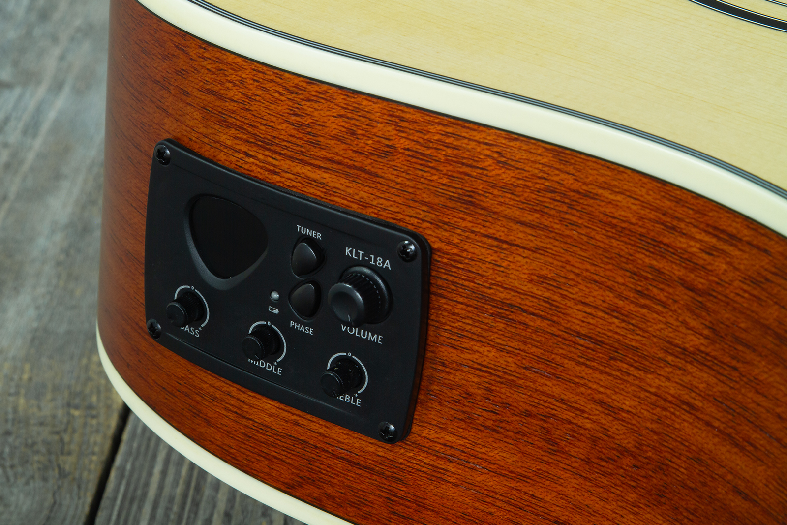 Wesland Dr300-ce-nat Dreadnought Cw Epicea Acajou Tec - Natural - Folk-Gitarre - Variation 14