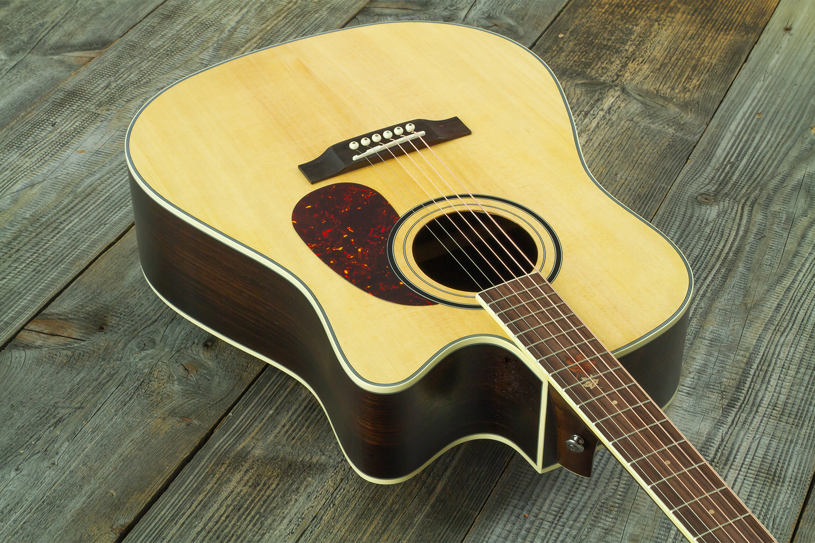 Wesland Dr500-ce-nat Dreadnought Cw Epicea Palissandre Rw - Natural - Folk-Gitarre - Variation 2