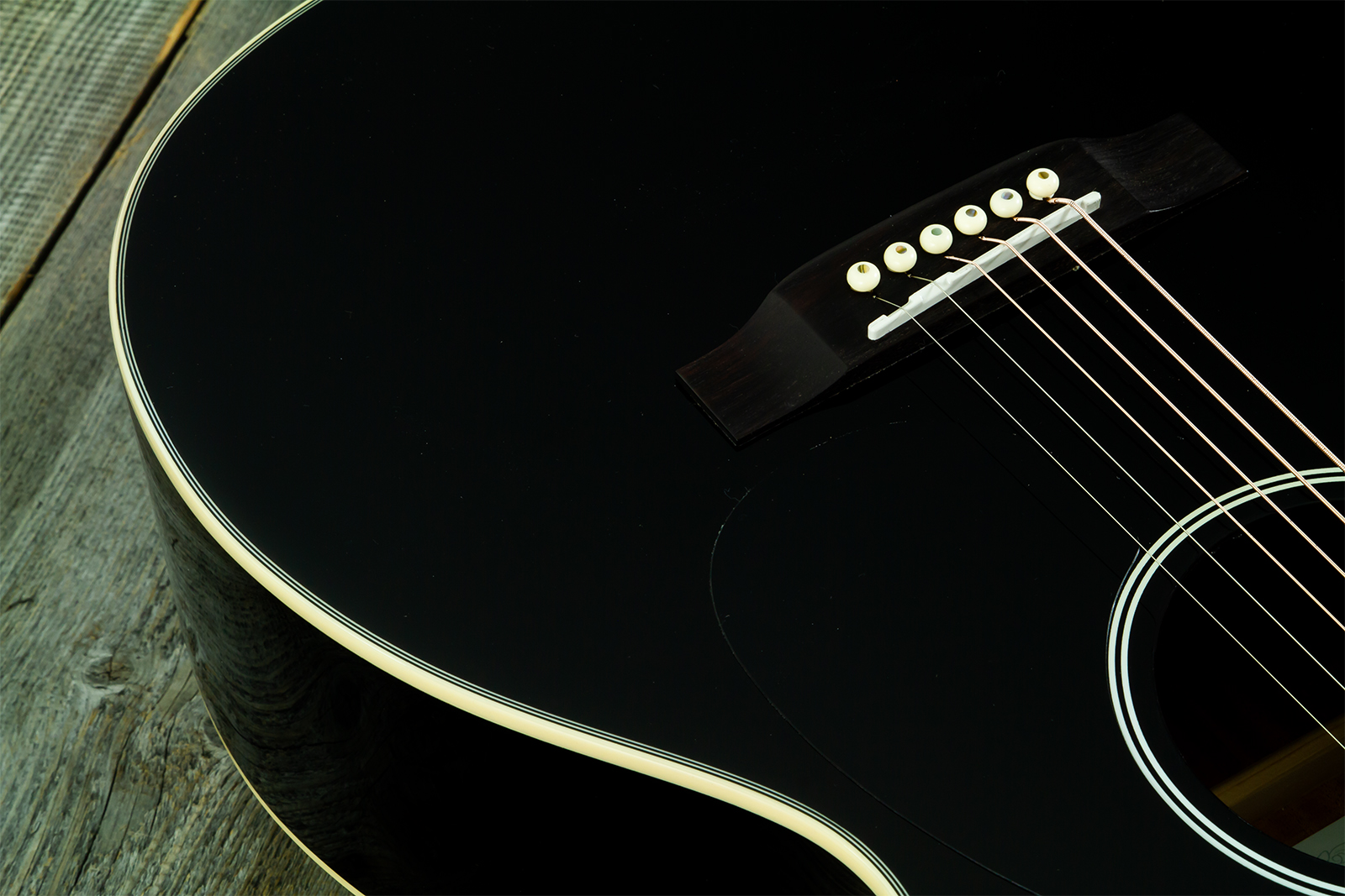 Wesland Om300-bk Om Epicea Acajou Rw - Black - Folk-Gitarre - Variation 3