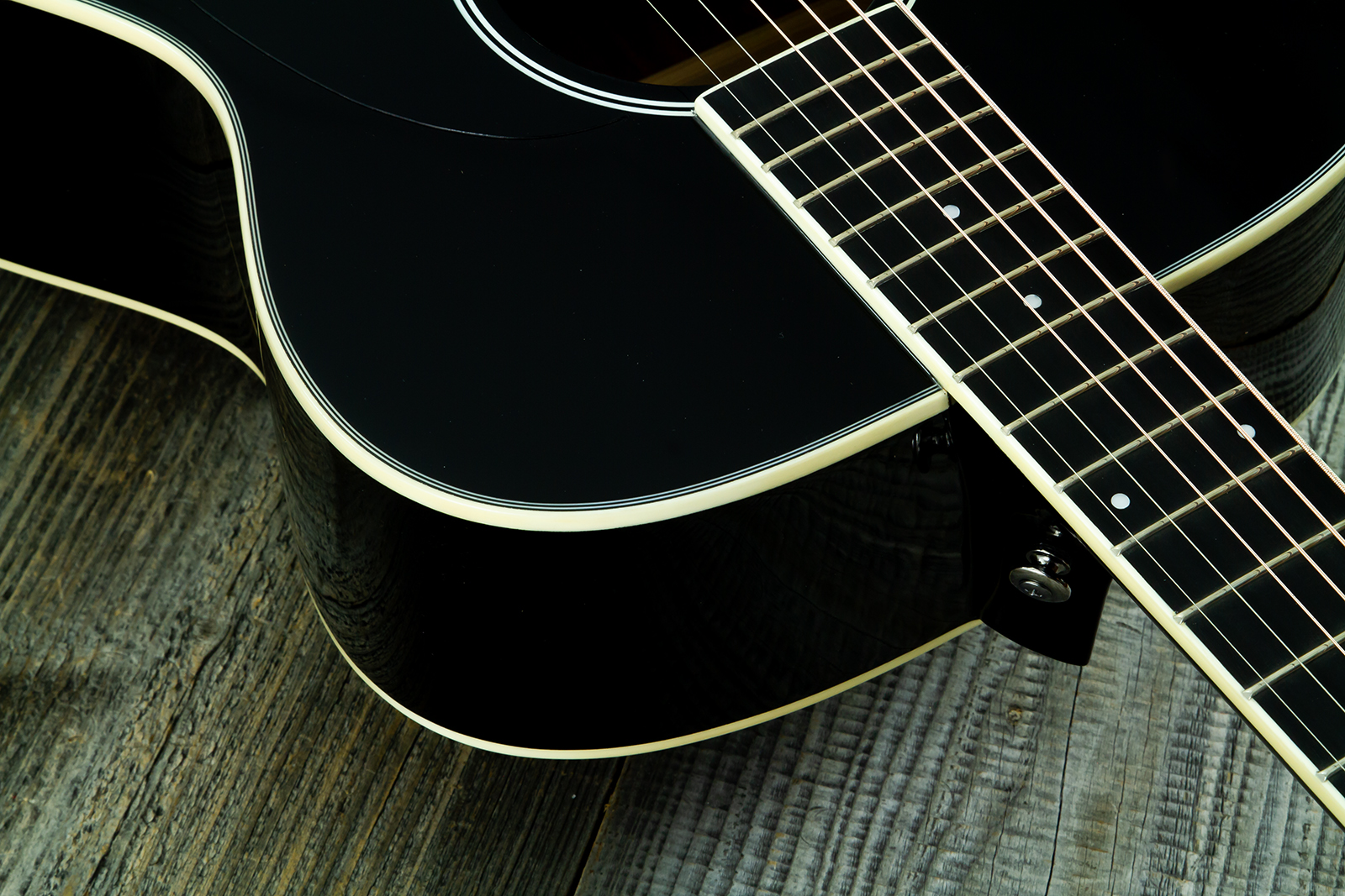 Wesland Om300-bk Om Epicea Acajou Rw - Black - Folk-Gitarre - Variation 4