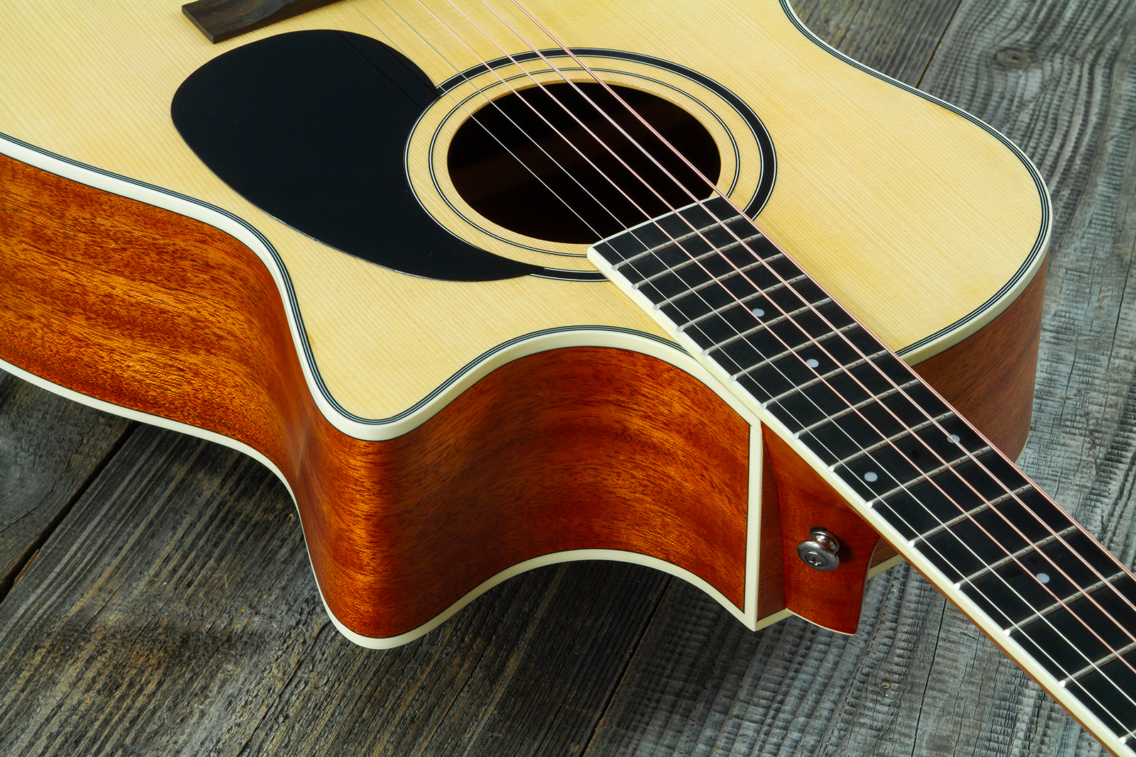 Wesland Om300-ce-nat Orchestra Cw Epicea Acajou Tec - Natural - Folk-Gitarre - Variation 6