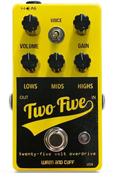 Overdrive/distortion/fuzz effektpedal Wren and cuff Two Five Drive Boost