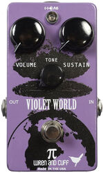 Overdrive/distortion/fuzz effektpedal Wren and cuff Violet World Fuzz