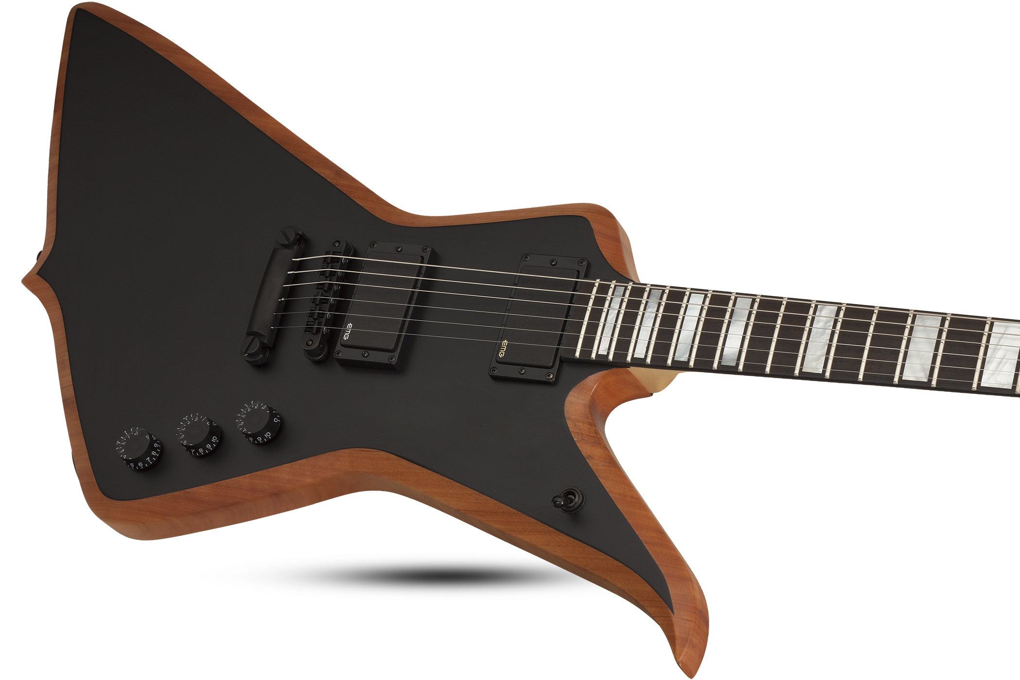 Wylde Audio Blood Eagle Hh Ht Eb - Mahogany Blackout - E-Gitarre aus Metall - Variation 1