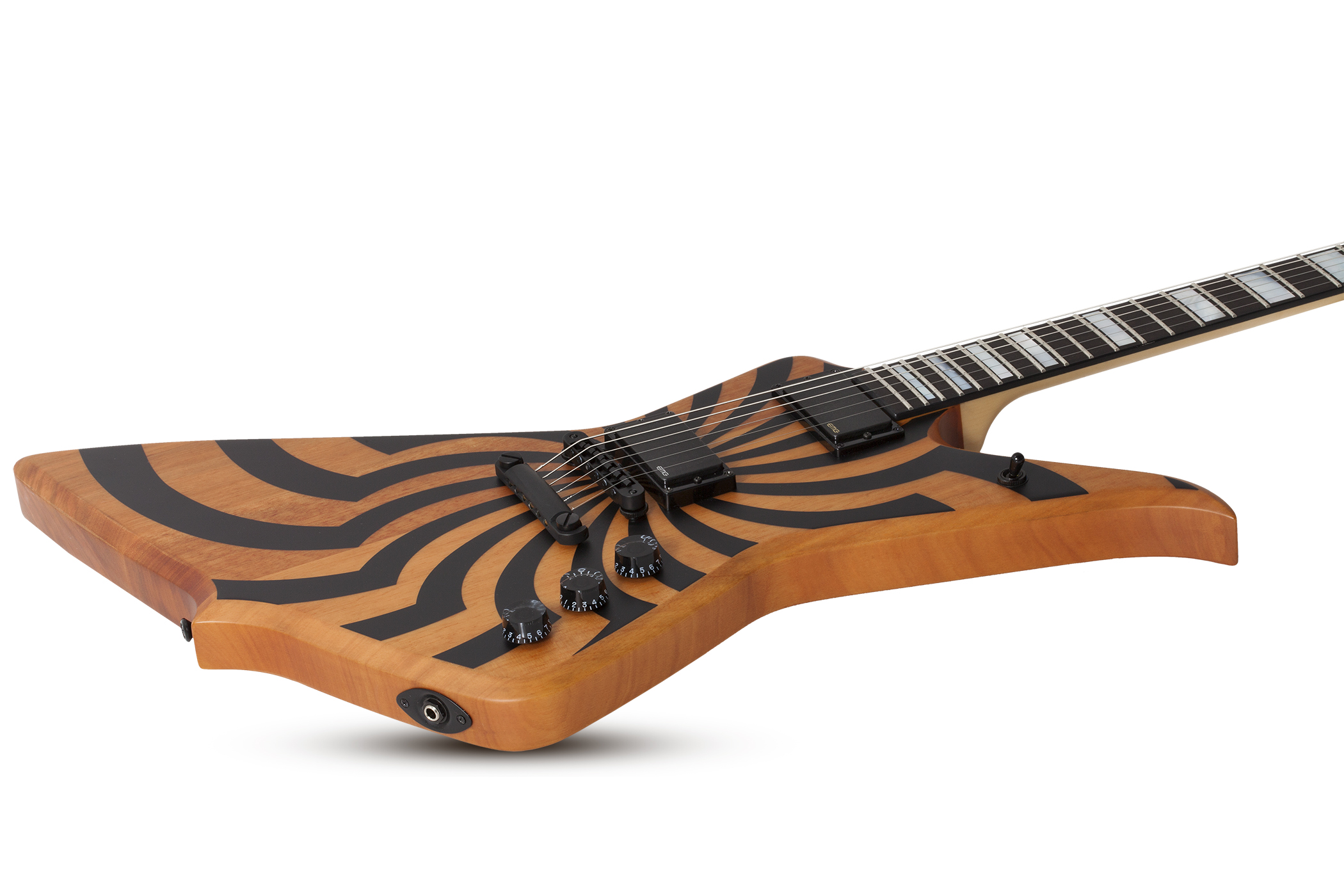 Wylde Audio Blood Eagle Hh Ht Eb - Satin Rawtop Buzzsaw - E-Gitarre aus Metall - Variation 1